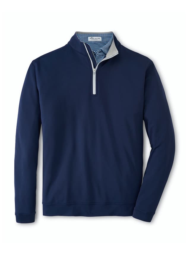 Peter Millar Men's Perth Performance Quarter-Zip - Navy 3XL