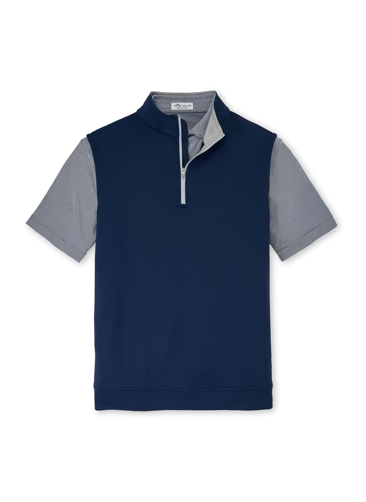Peter Millar Men's Galway Performance Quarter-Zip Vest - Navy 3XL