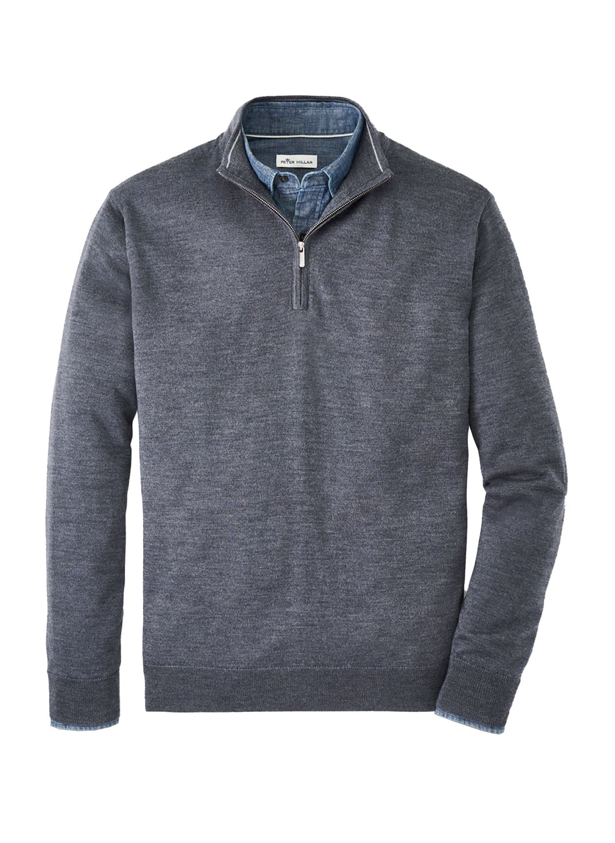 Peter Millar Men's Autumn Crest Quarter-Zip - Dark Grey 3XL