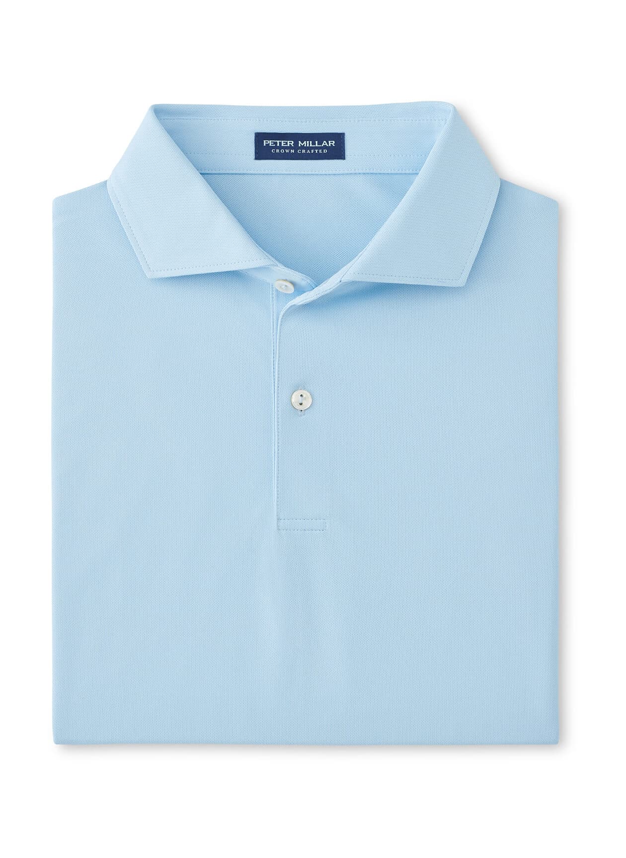 Peter Millar Men's Soul Performance Mesh Polo SP25 - Blue Frost (BFRST) LG