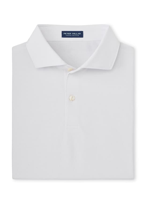 Peter Millar Men's Soul Performance Mesh Polo SP25 - White LG