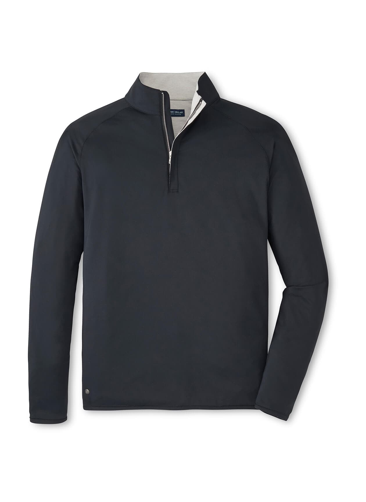 Men's Peter Millar Stealth Performance Quarter-Zip - Black 3XL