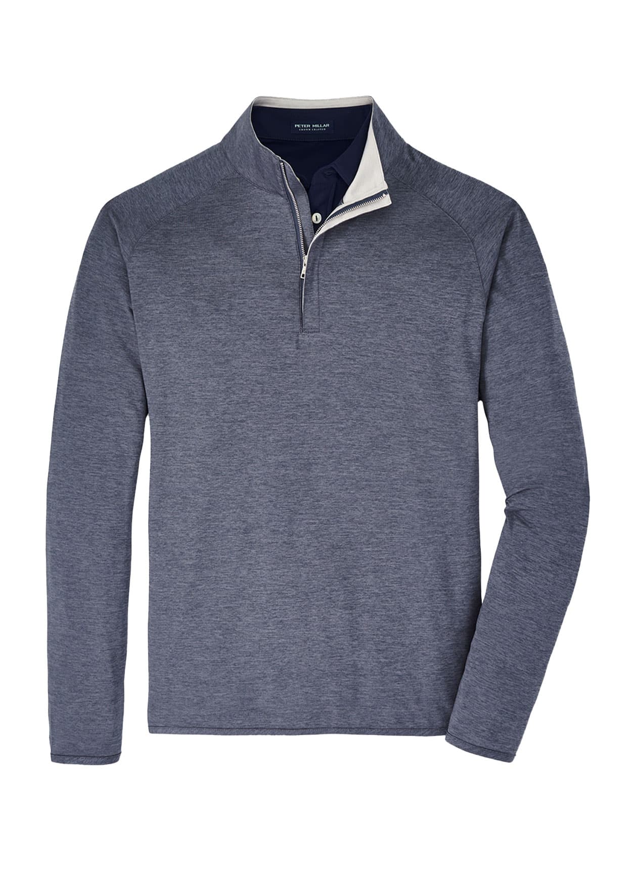 Men's Peter Millar Stealth Performance Quarter-Zip - Dark Grey 3XL