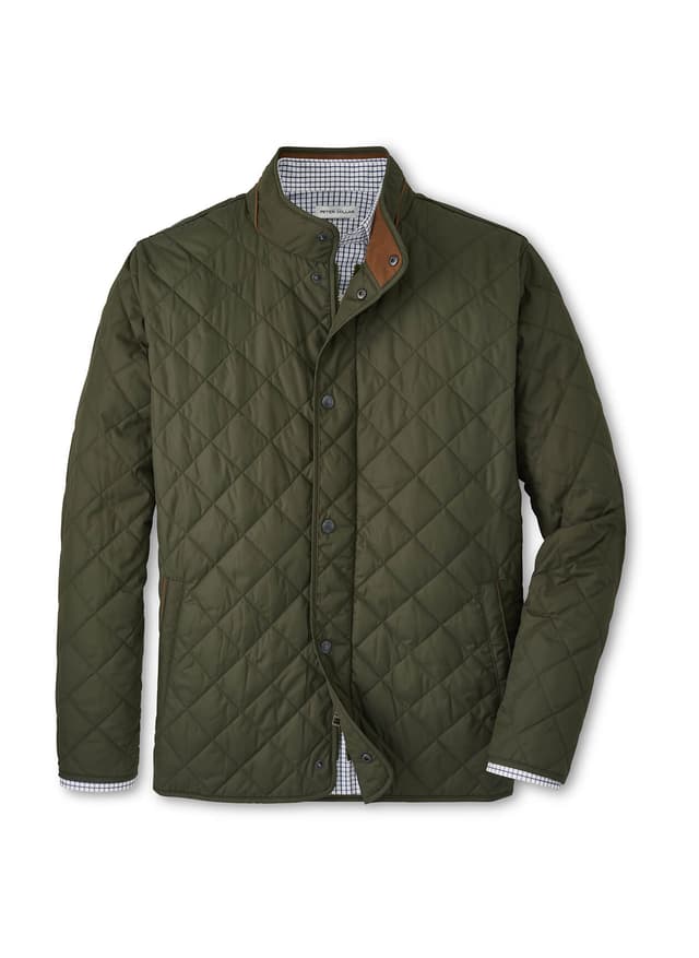 Peter Millar Men's Suffolk Coat - Green 3XL