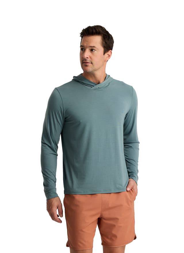 Free Fly Men's Elevate Lightweight Hoodie - Stormy Sea 3XL
