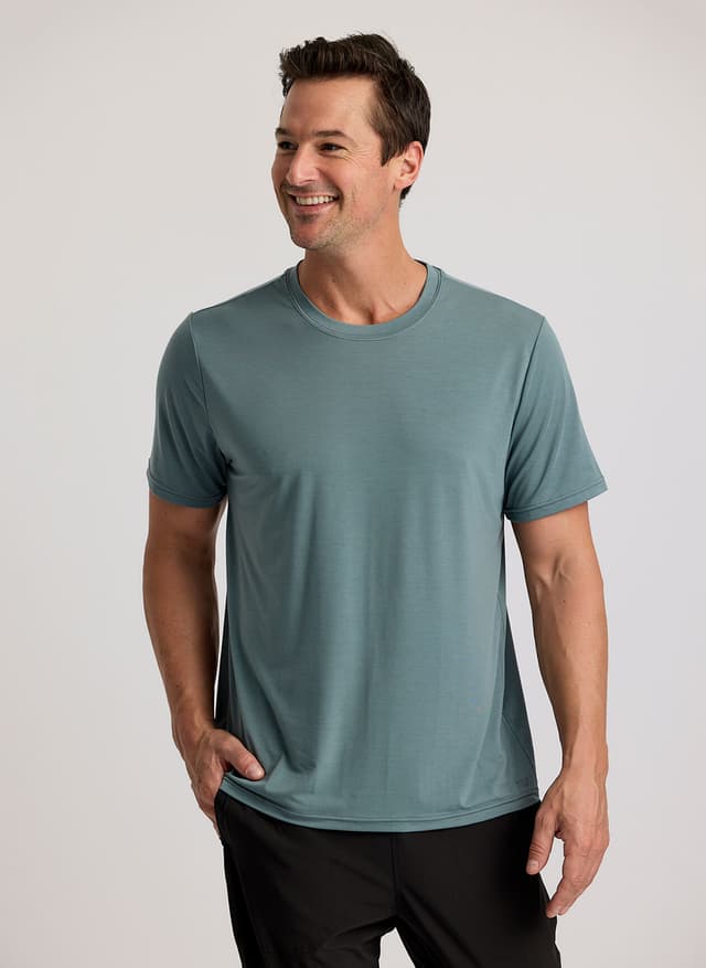 Free Fly Men's Elevate Lightweight Tee - Stormy Sea 3XL
