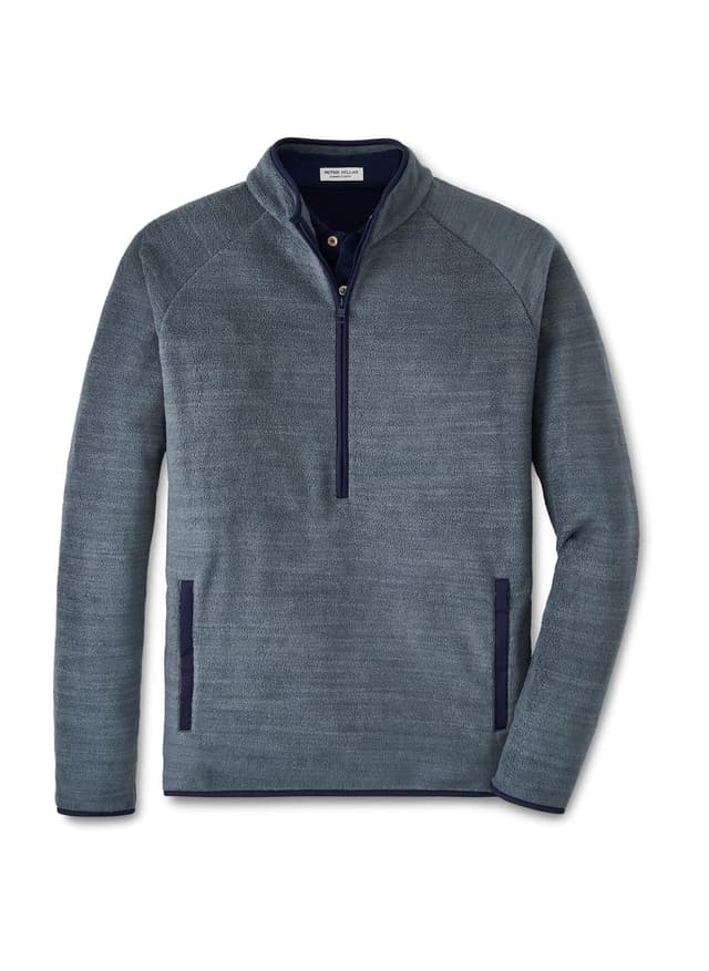 Peter Millar Men's Fade Half-Zip - Dark Grey LG