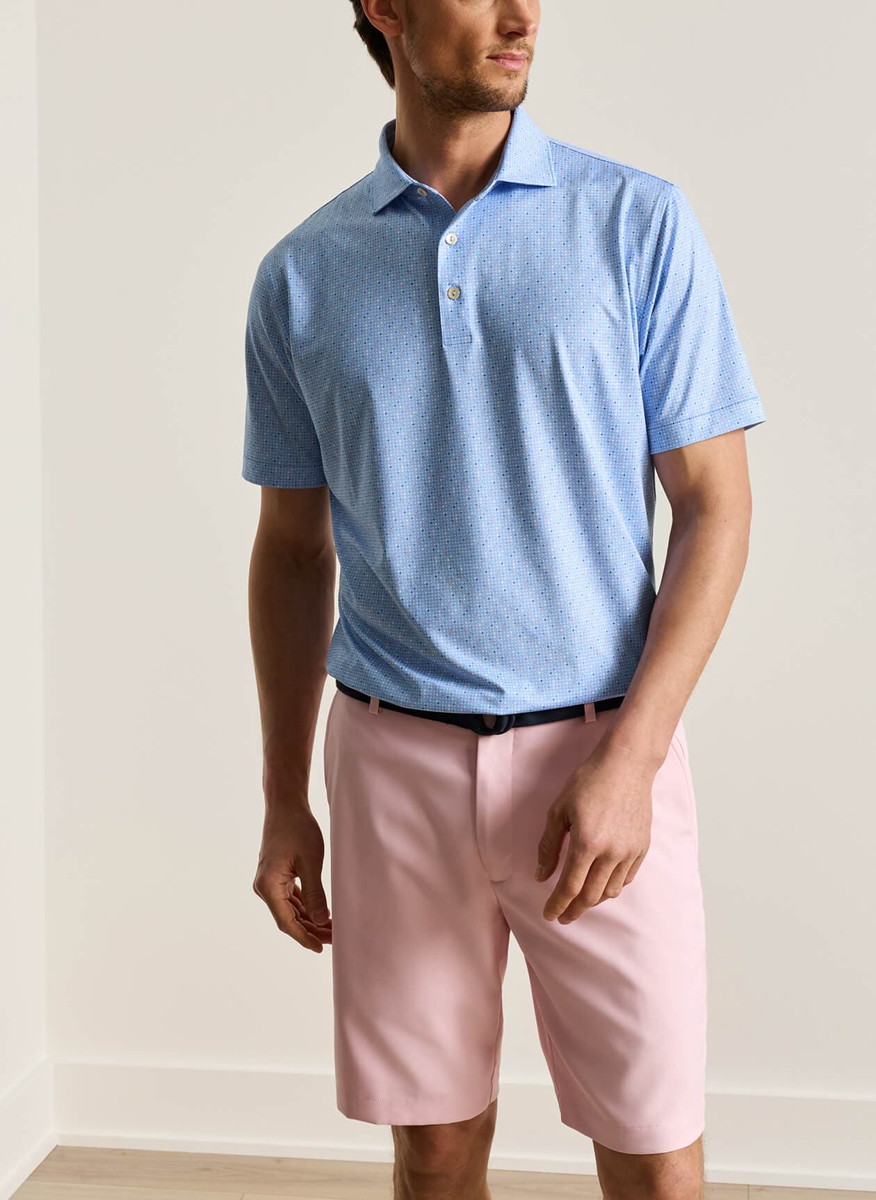 Peter Millar Men's Rivington Performance Jersey Polo - Estate Blue (EST) 3XL