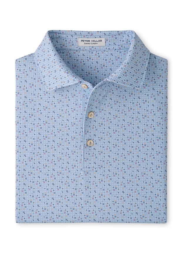 Peter Millar Men's Rivington Performance Jersey Polo - Lakeside 3XL