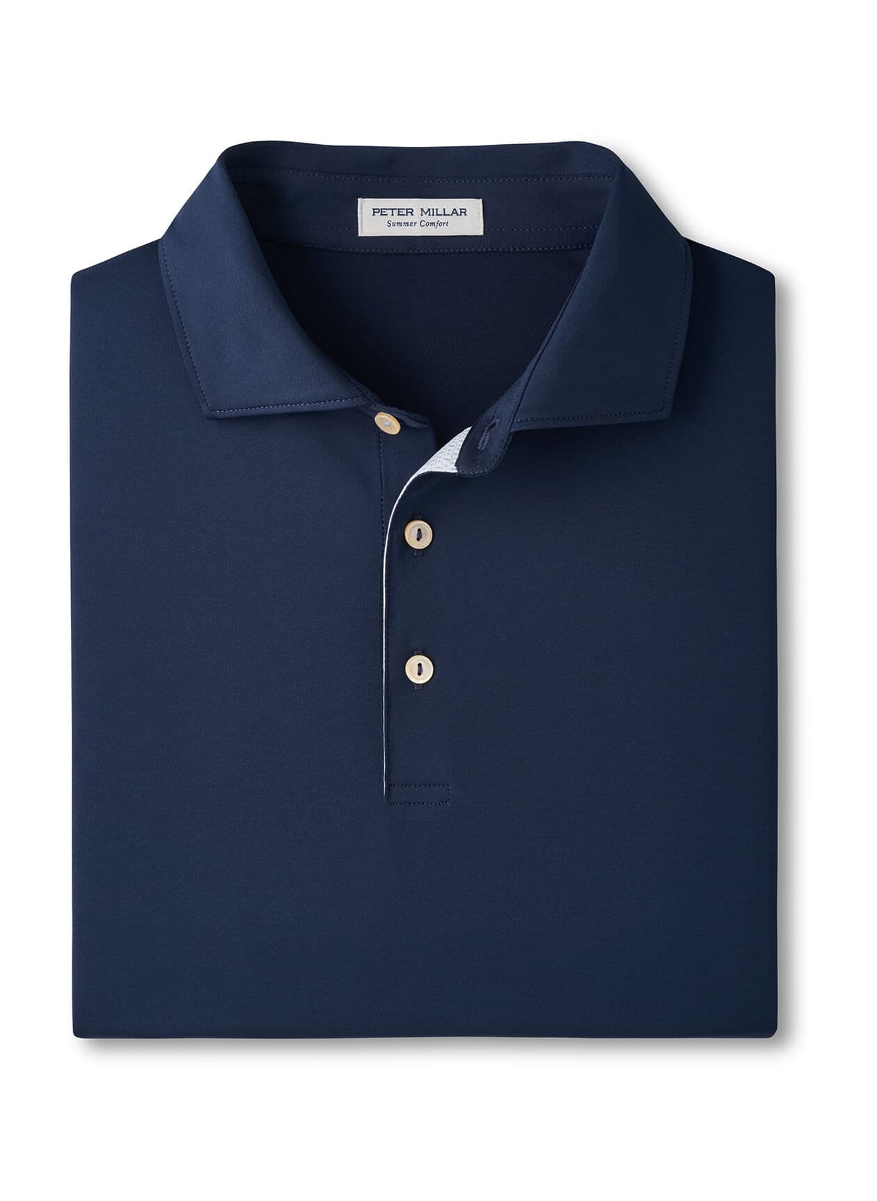 Peter Millar Men's Solid Performance Jersey Polo - F26 - Navy 3XL