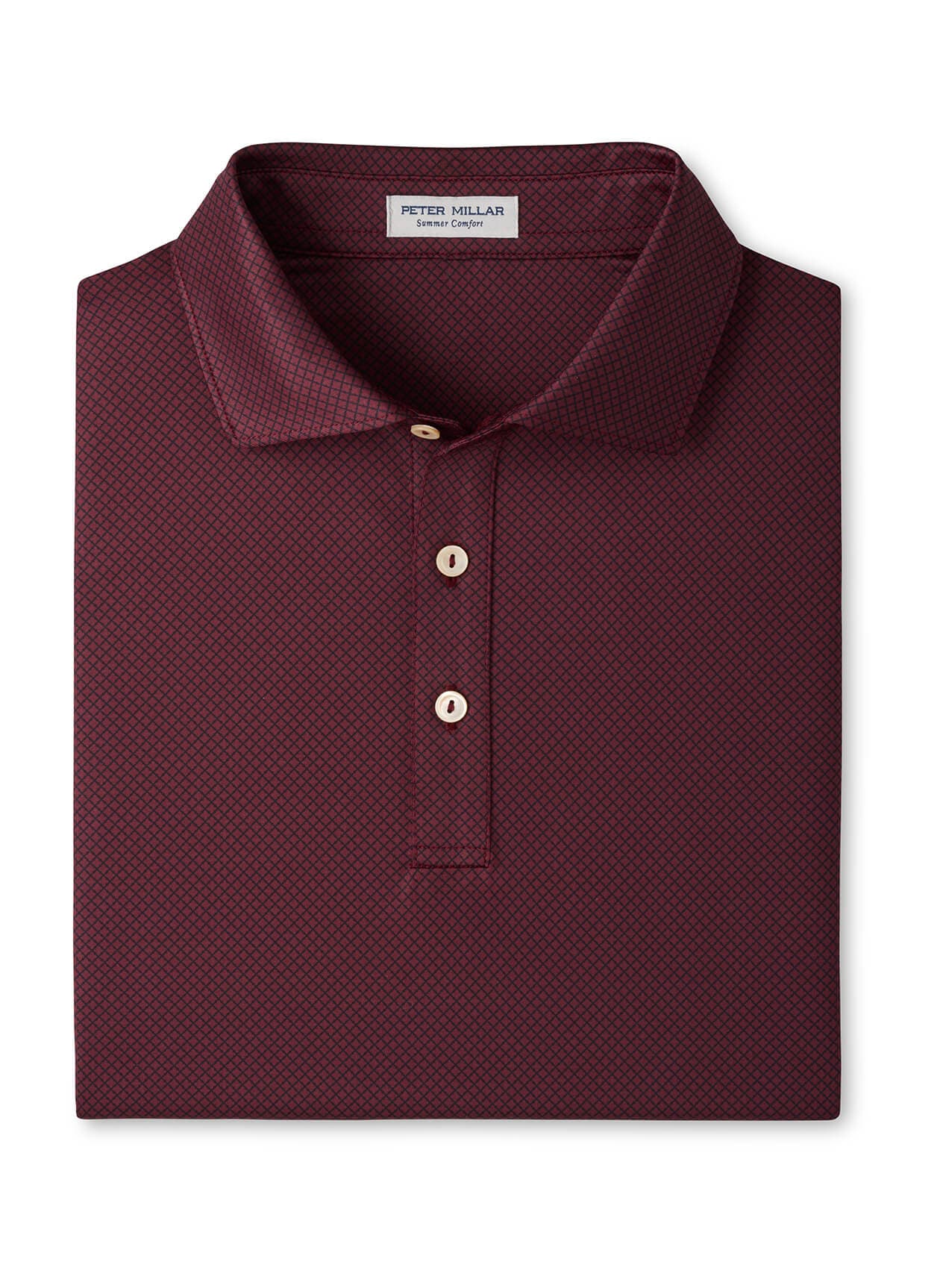 Peter Millar Men's Fulton Performance Jersey Polo - F26 - Red 3XL