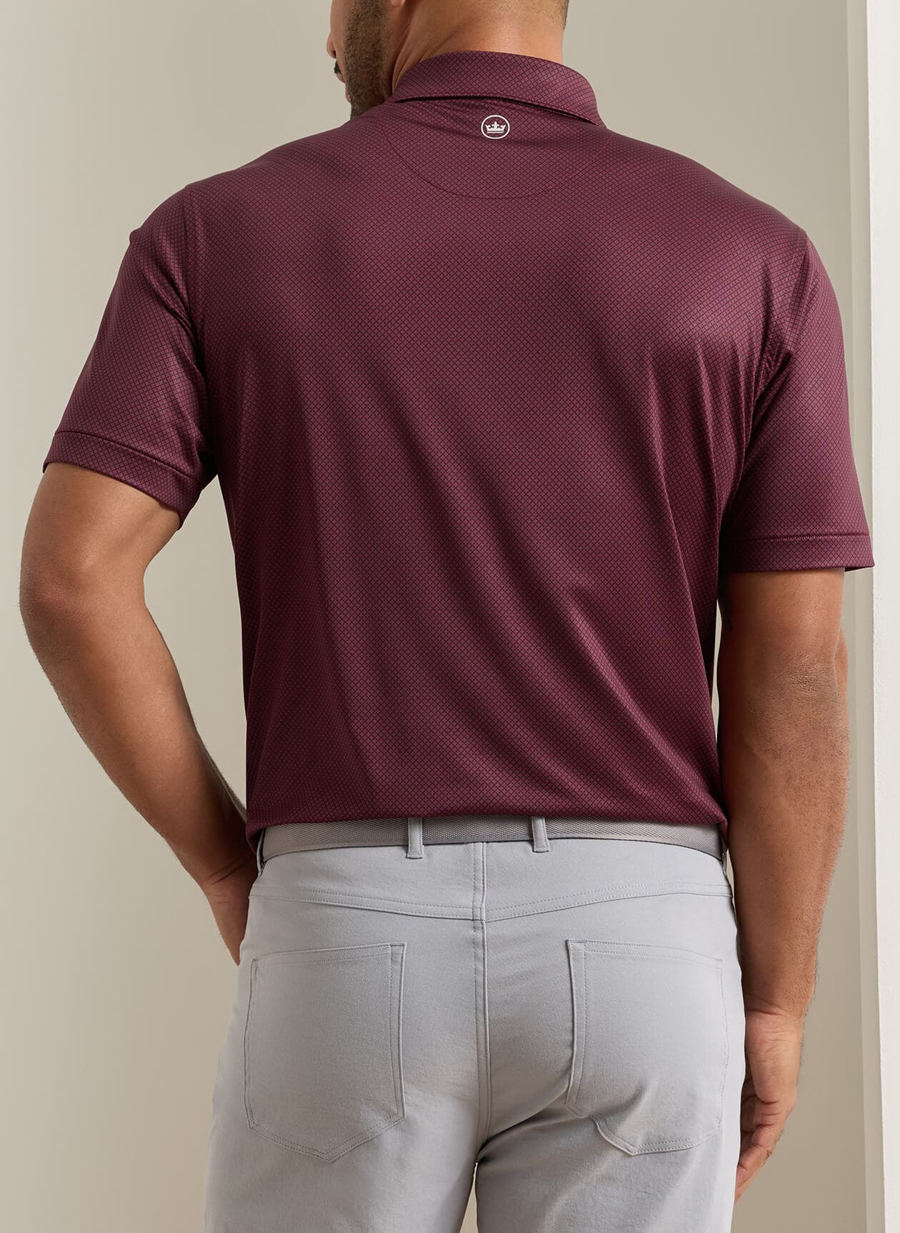 Peter Millar Men's Fulton Performance Jersey Polo - F26 - Red 3XL
