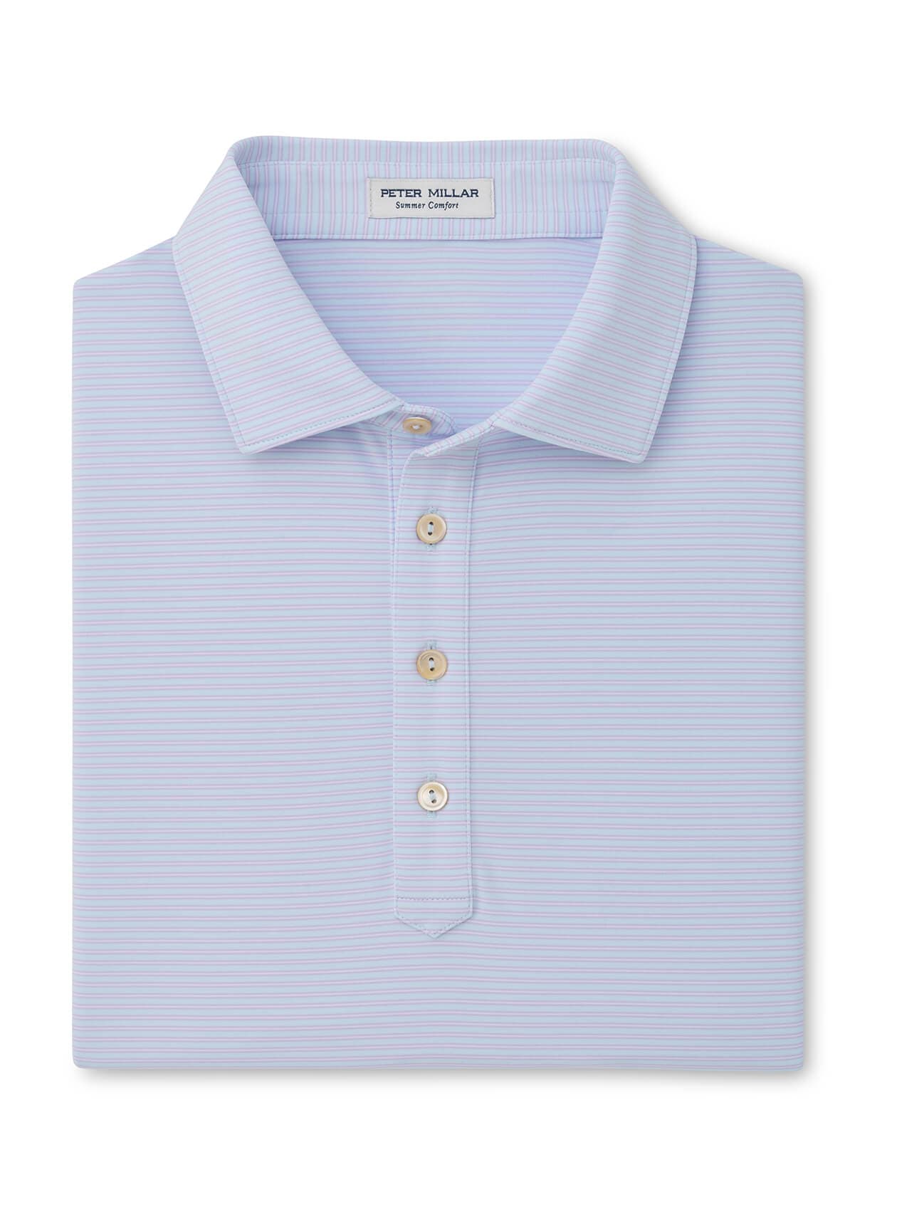 Peter Millar Men's Wynn Performance Jersey Polo - Pale Blue (PLBLU) 3XL