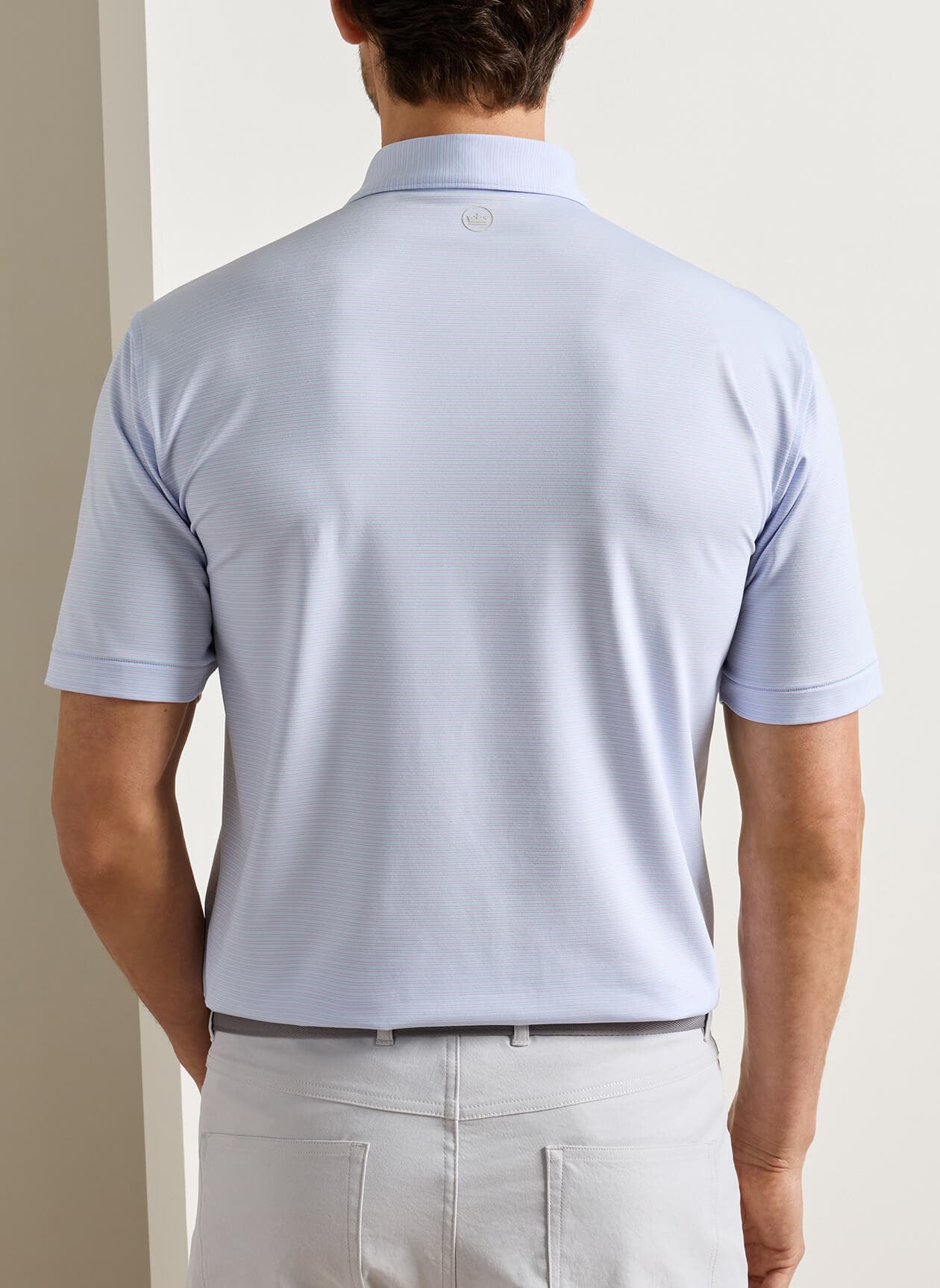 Peter Millar Men's Wynn Performance Jersey Polo - Pale Blue (PLBLU) 3XL