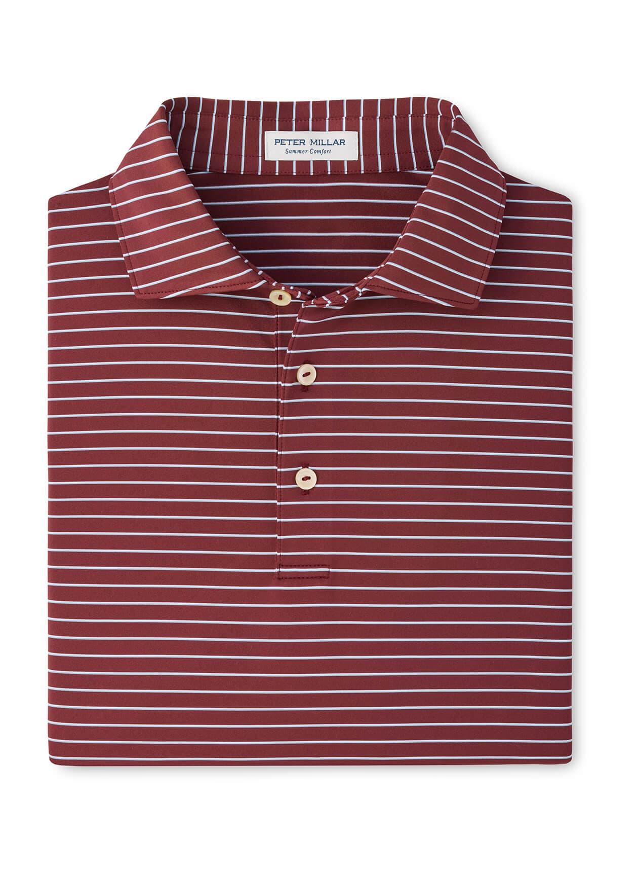 Peter Millar Men's Oaks Performance Jersey Polo - Bordeaux 3XL