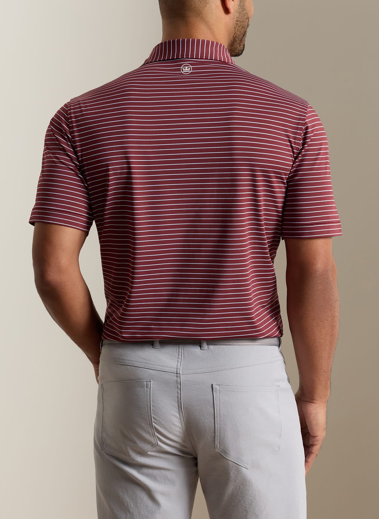 Peter Millar Men's Oaks Performance Jersey Polo - Bordeaux 3XL