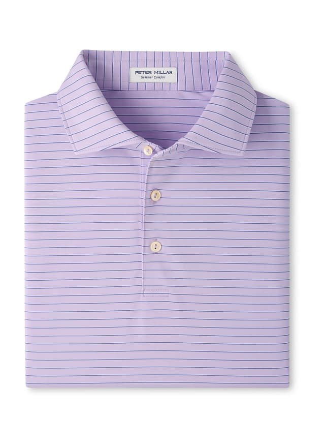 Peter Millar Men's Oaks Performance Jersey Polo - Purple 3XL