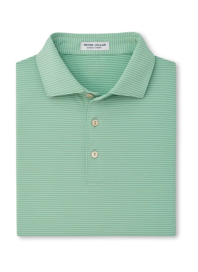 Peter Millar Men's Wade Performance Jersey Polo - Green 3XL