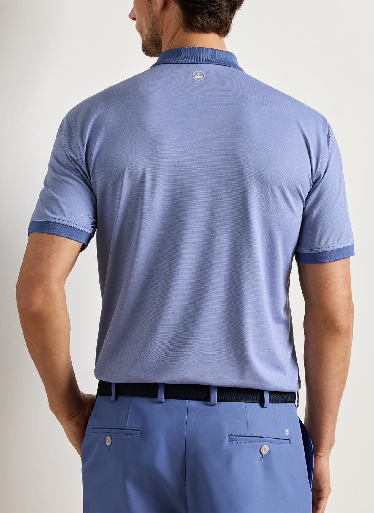 Peter Millar Men's Holden Performance Jersey Polo - F26 - Blue 3XL