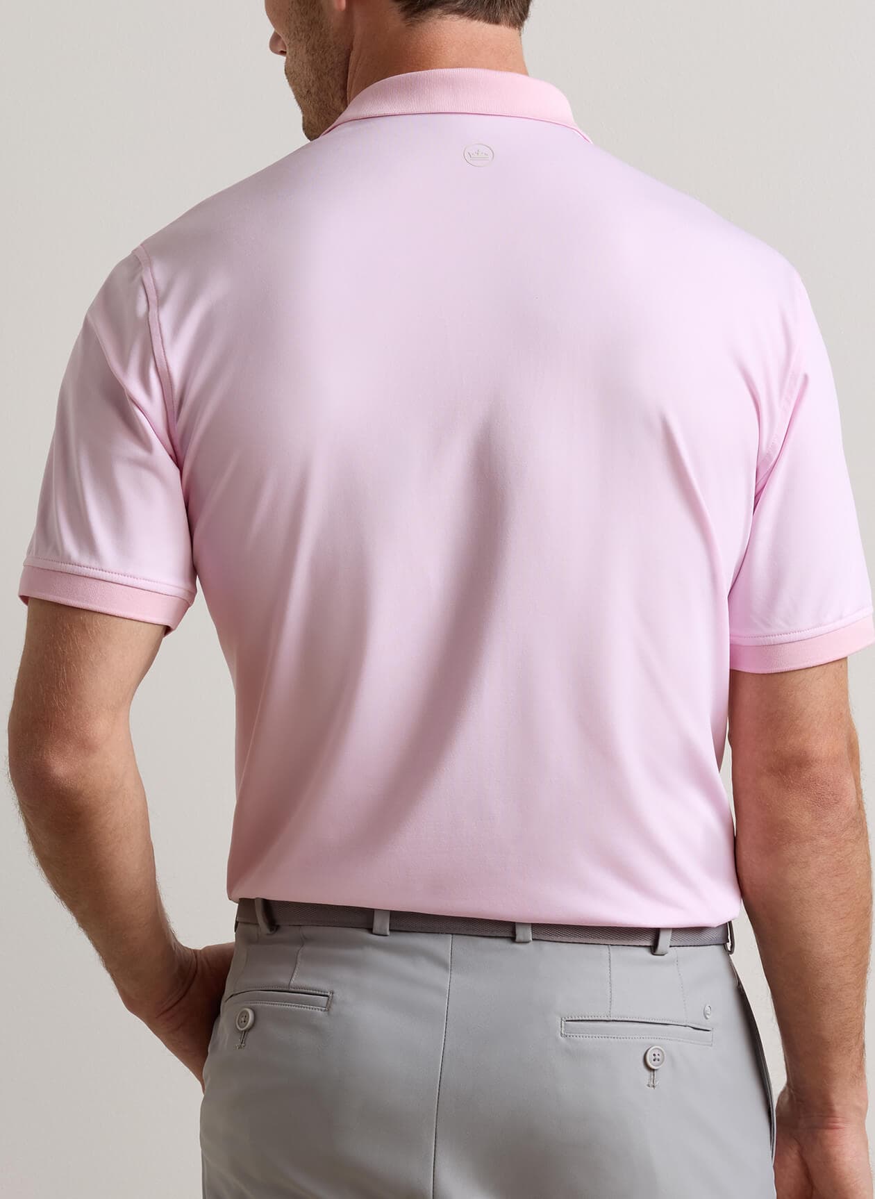 Peter Millar Men's Holden Performance Jersey Polo - F26 - Pink 3XL