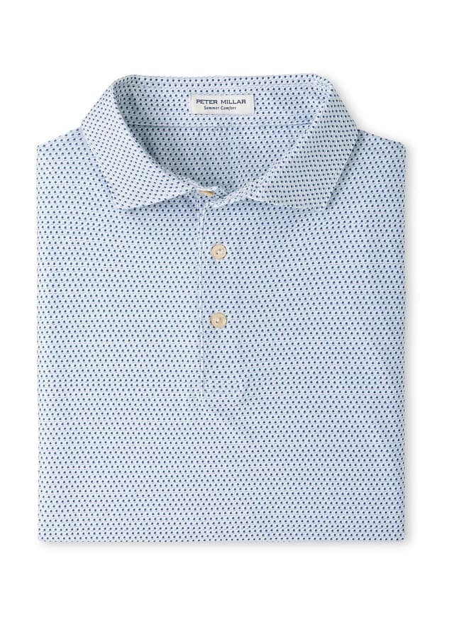Peter Millar Men's Hummingbird Performance Jersey Polo - White 3XL