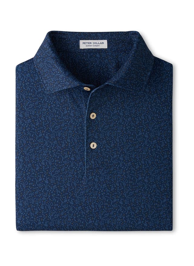 Peter Millar Men's Winning Play Performance Jersey Polo - Navy 3XL