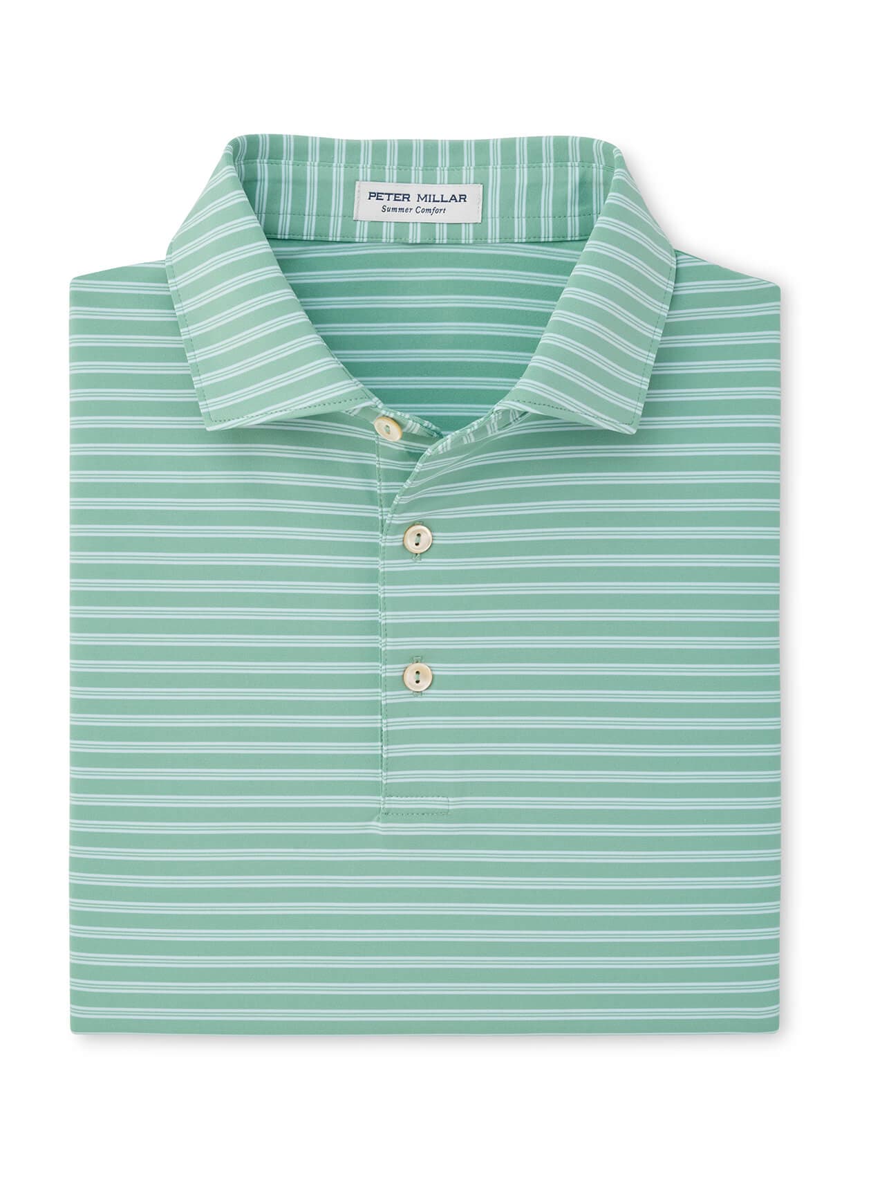 Peter Millar Men's Rawlins Performance Jersey Polo - Green 3XL