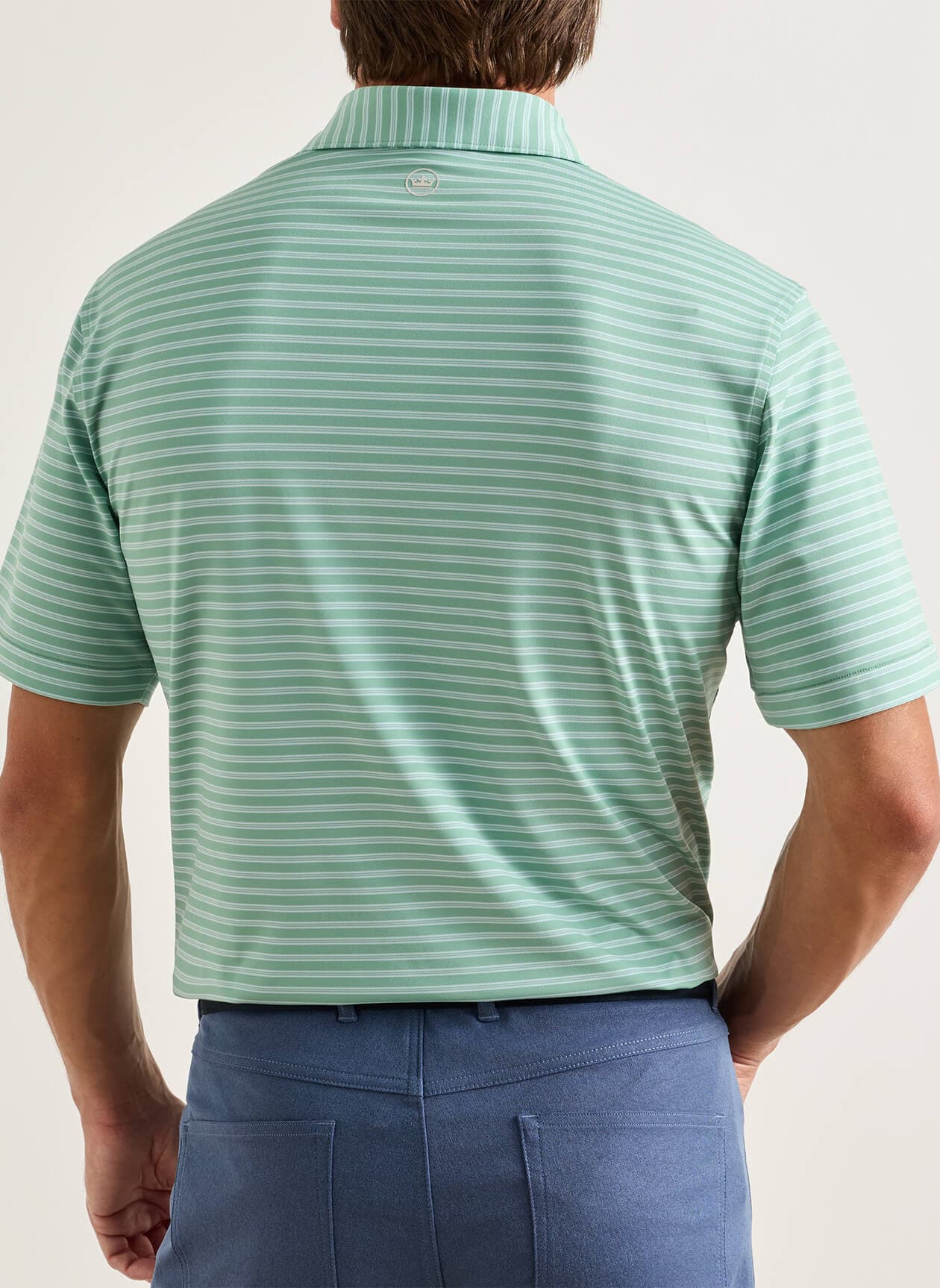 Peter Millar Men's Rawlins Performance Jersey Polo - Green 3XL
