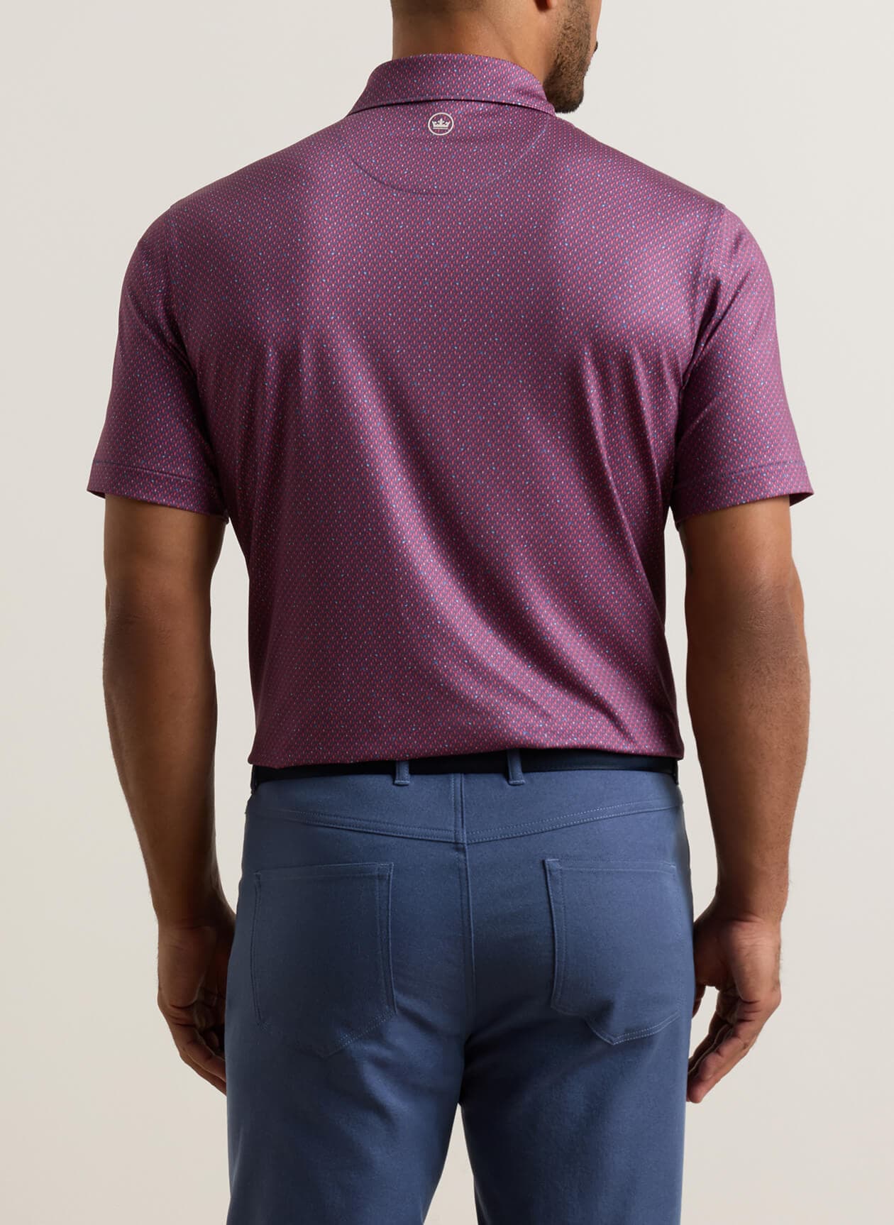 Peter Millar Men's Lobster Boil Performance Jersey Polo - Blue 3XL