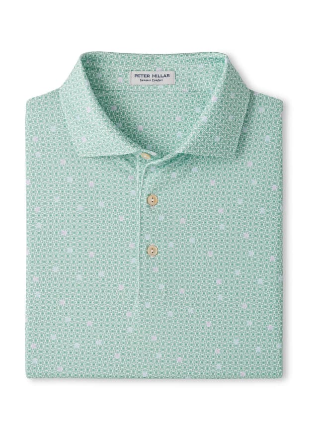 Peter Millar Men's Skull It Performance Jersey Polo - White 3XL
