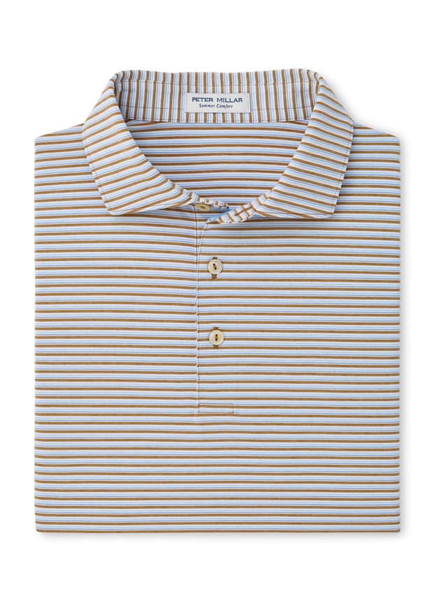 Peter Millar Men's Brooks Performance Jersey Polo - Orange 3XL