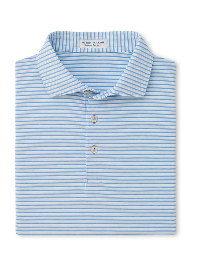 Peter Millar Men's Brooks Performance Jersey Polo - Estate Blue (EST) 3XL
