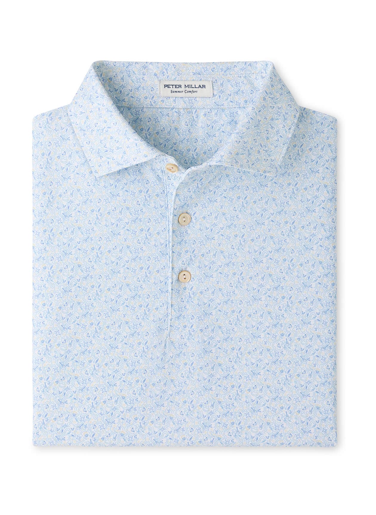 Peter Millar Men's Andover Performance Jersey Polo - F26 - White 3XL