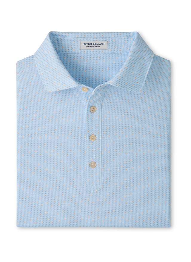 Peter Millar Men's Bartlett Performance Jersey Polo - White 3XL