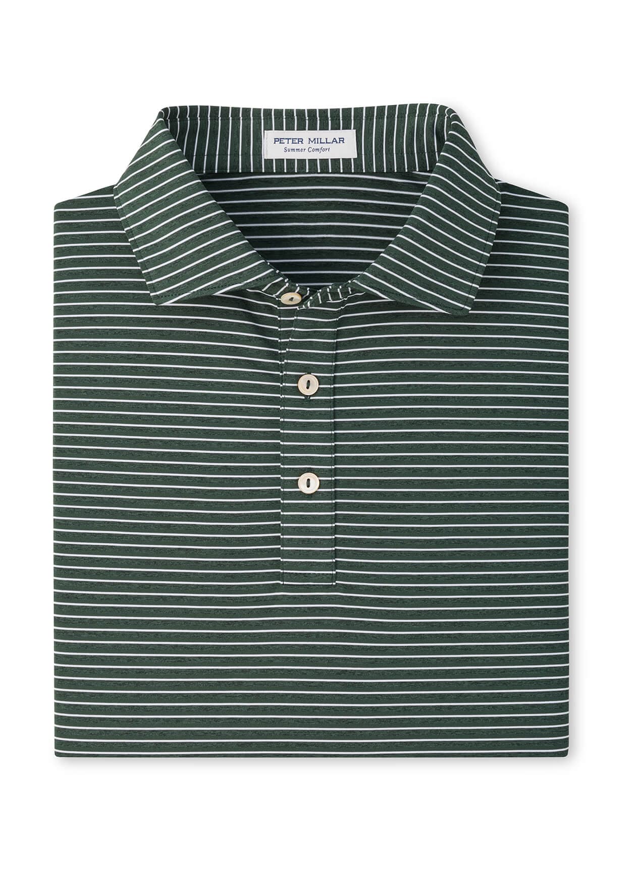 Peter Millar Men's Merion Performance Jersey Polo - F26 - Green 3XL