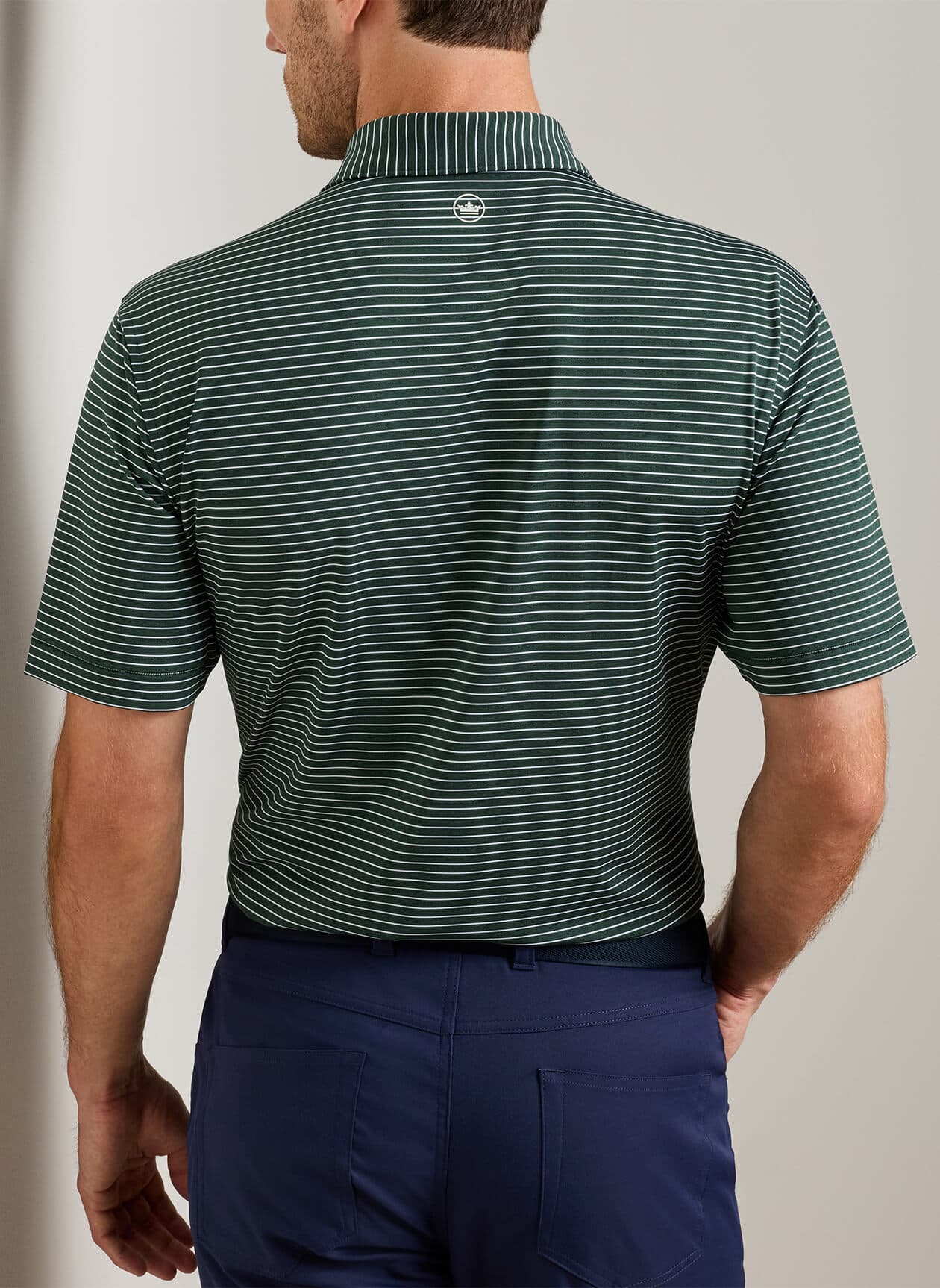 Peter Millar Men's Merion Performance Jersey Polo - F26 - Green 3XL