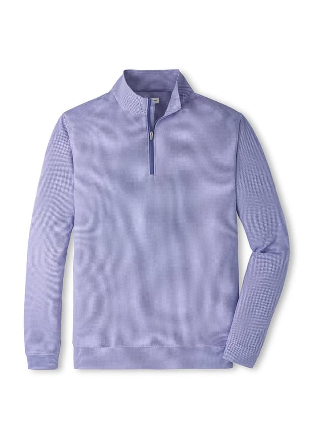 Peter Millar Men's Perth Basketweave Performance Quarter-Zip - F26 - Purple 3XL