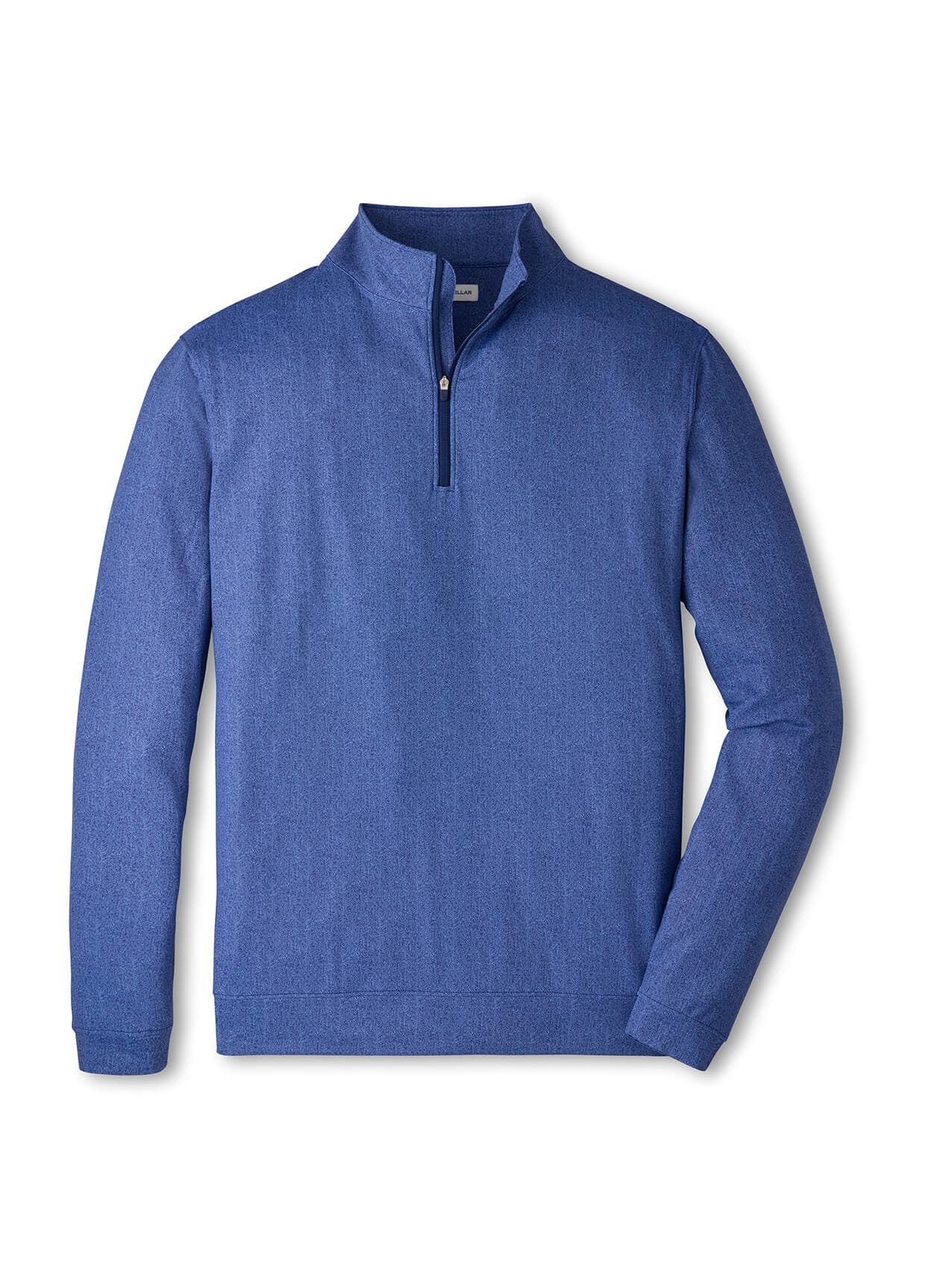Peter Millar Men's Perth Herringbone Performance Quarter-Zip - Navy 3XL