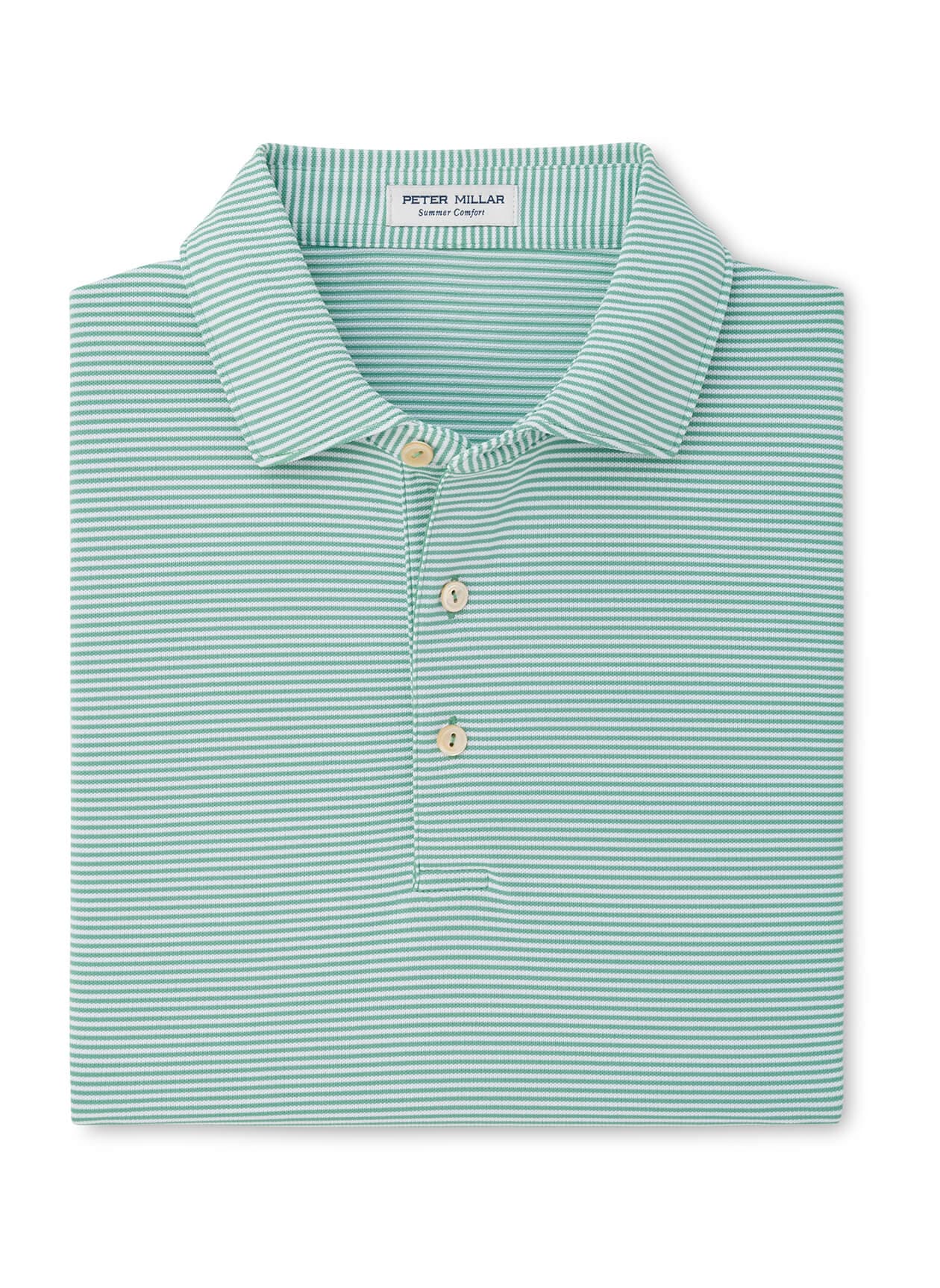 Peter Millar Men's Candor Performance Mesh Polo - F26 - Green 3XL