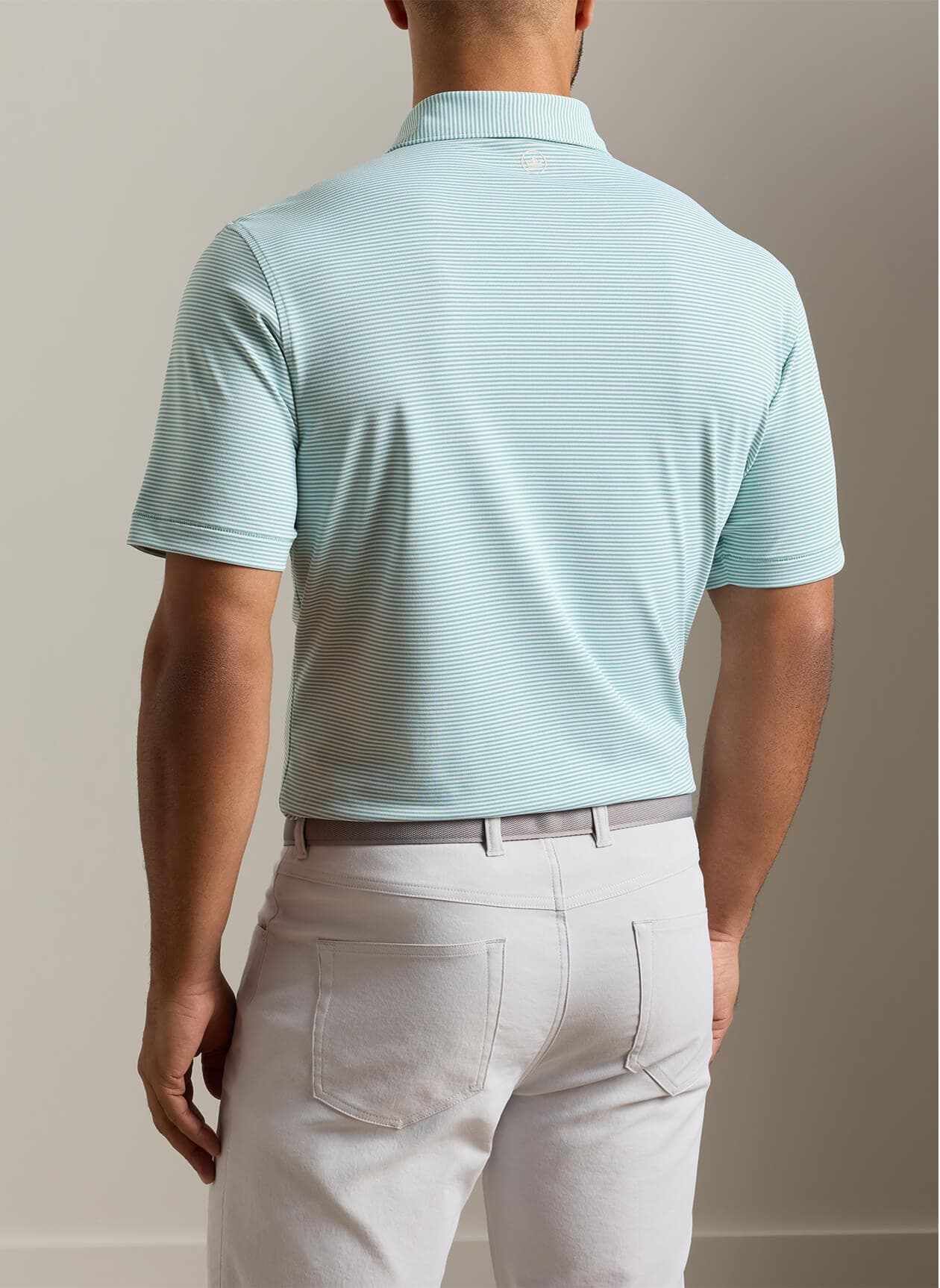 Peter Millar Men's Candor Performance Mesh Polo - F26 - Green 3XL