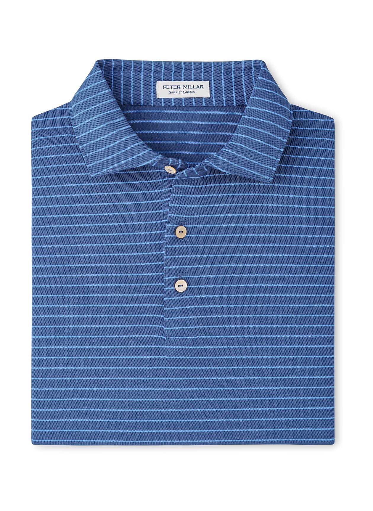 Peter Millar Men's Winston Performance Mesh Polo - F26 - Blue 3XL