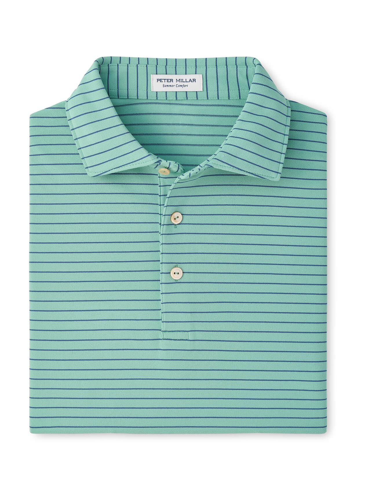Peter Millar Men's Winston Performance Mesh Polo - F26 - Green 3XL