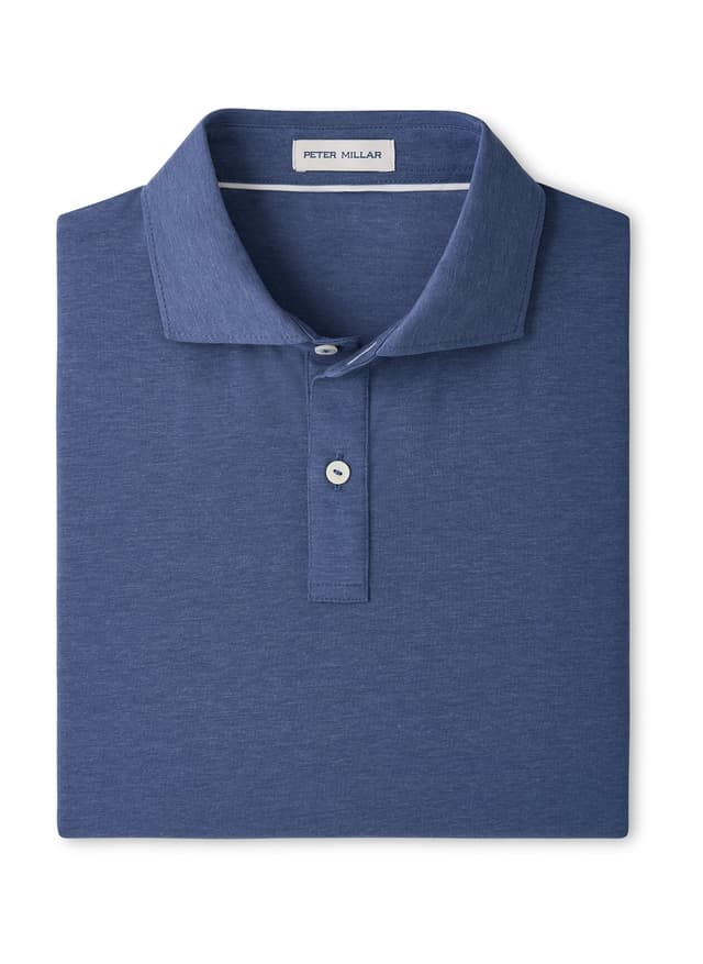 Peter Millar Men's E.T.C. Performance Jersey Polo - Blue 3XL