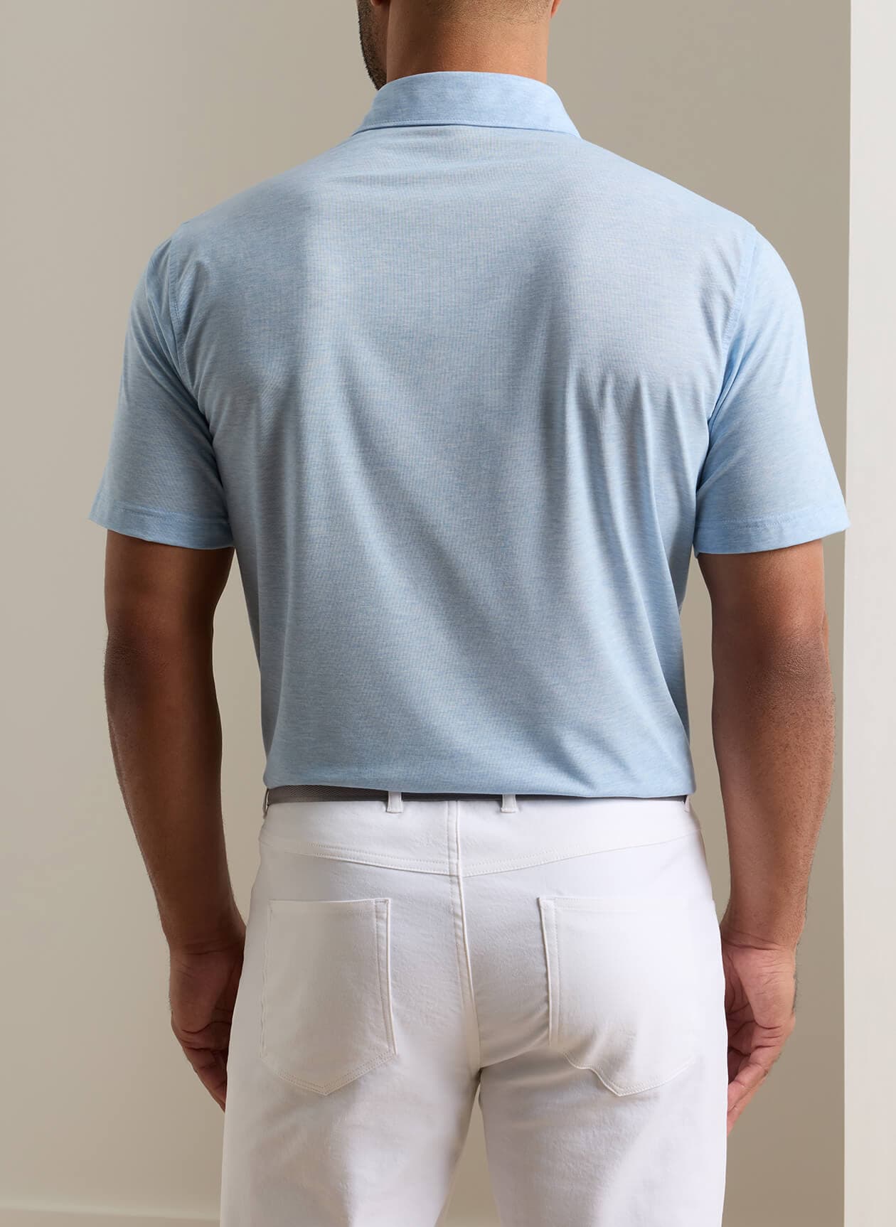 Peter Millar Men's E.T.C. Performance Jersey Polo - Cyan 3XL
