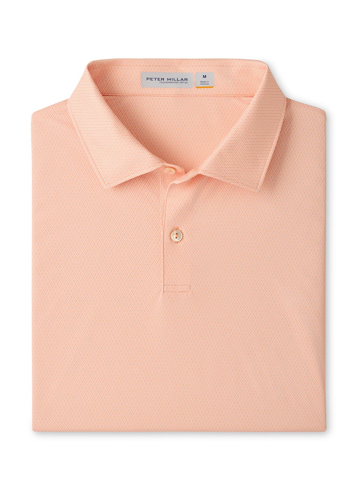 Peter Millar Men's Featherweight Monroe Performance Polo - Orange 3XL