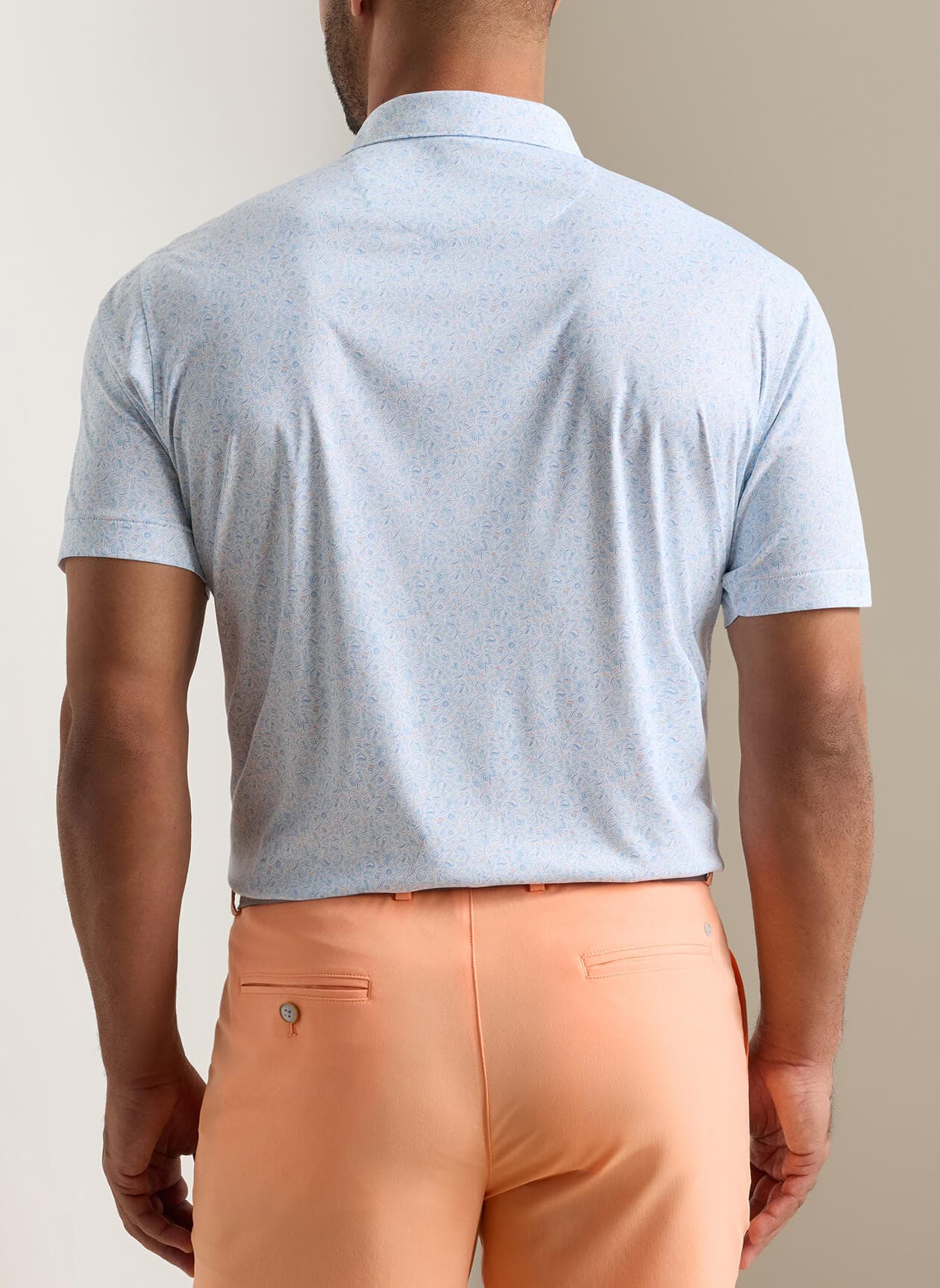 Peter Millar Men's Featherweight Water Hazard Performance Polo - White 3XL