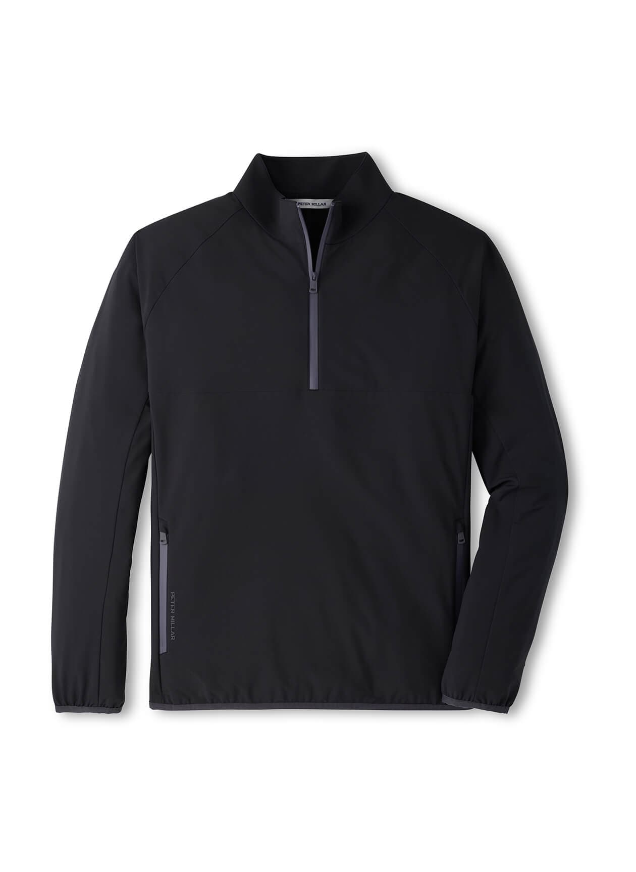 Peter Millar Men's Gale Half-Zip - Black 3XL