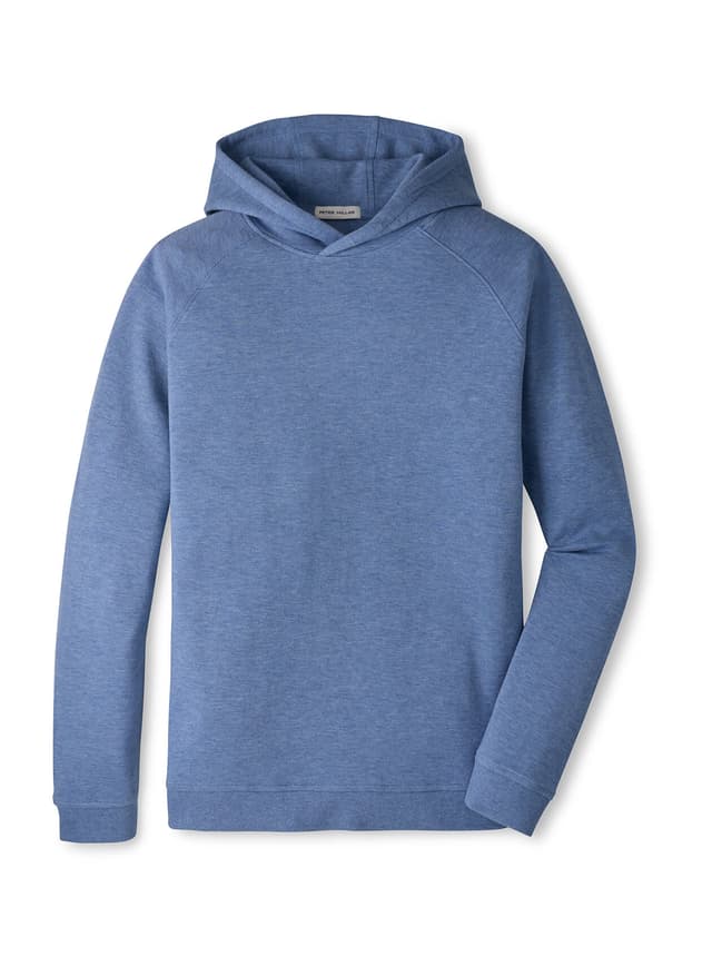 Peter Millar Men's Crown Comfort Knit Hoodie F26 - Blue 3XL