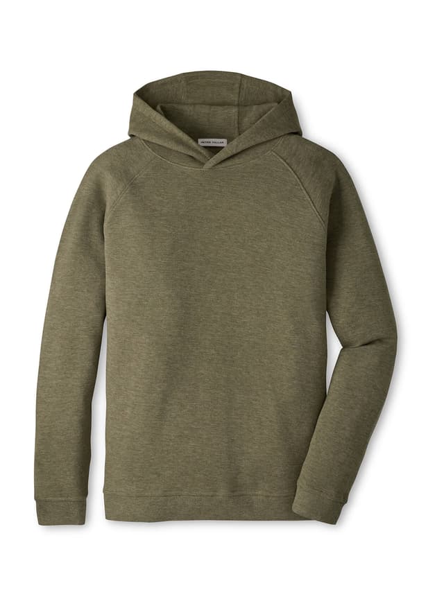Peter Millar Men's Crown Comfort Knit Hoodie F26 - Green 3XL