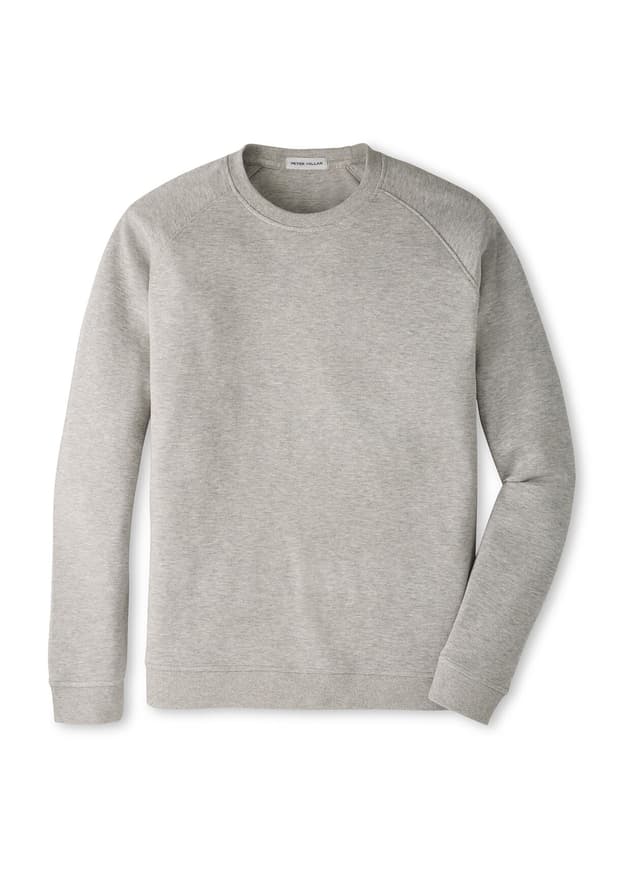 Peter Millar Men's Crown Comfort Knit Crew F26 - Light Grey 3XL